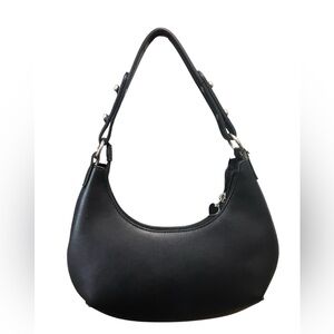 Classic Black Shoulder Bag - Women